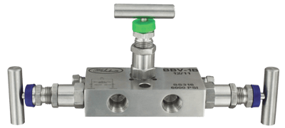 Dwyer 3-Valve Block Manifold, Series BBV-1